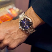 Citizen Rolan Eco-Drive Day-Date with Blue Dial #AW0150-53L