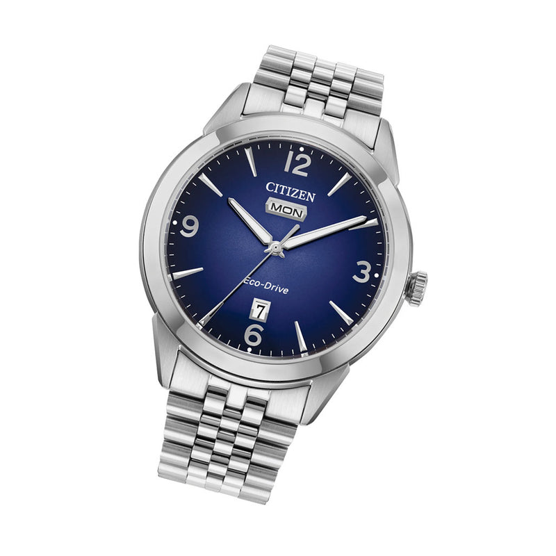 Citizen Rolan Eco-Drive Day-Date with Blue Dial #AW0150-53L