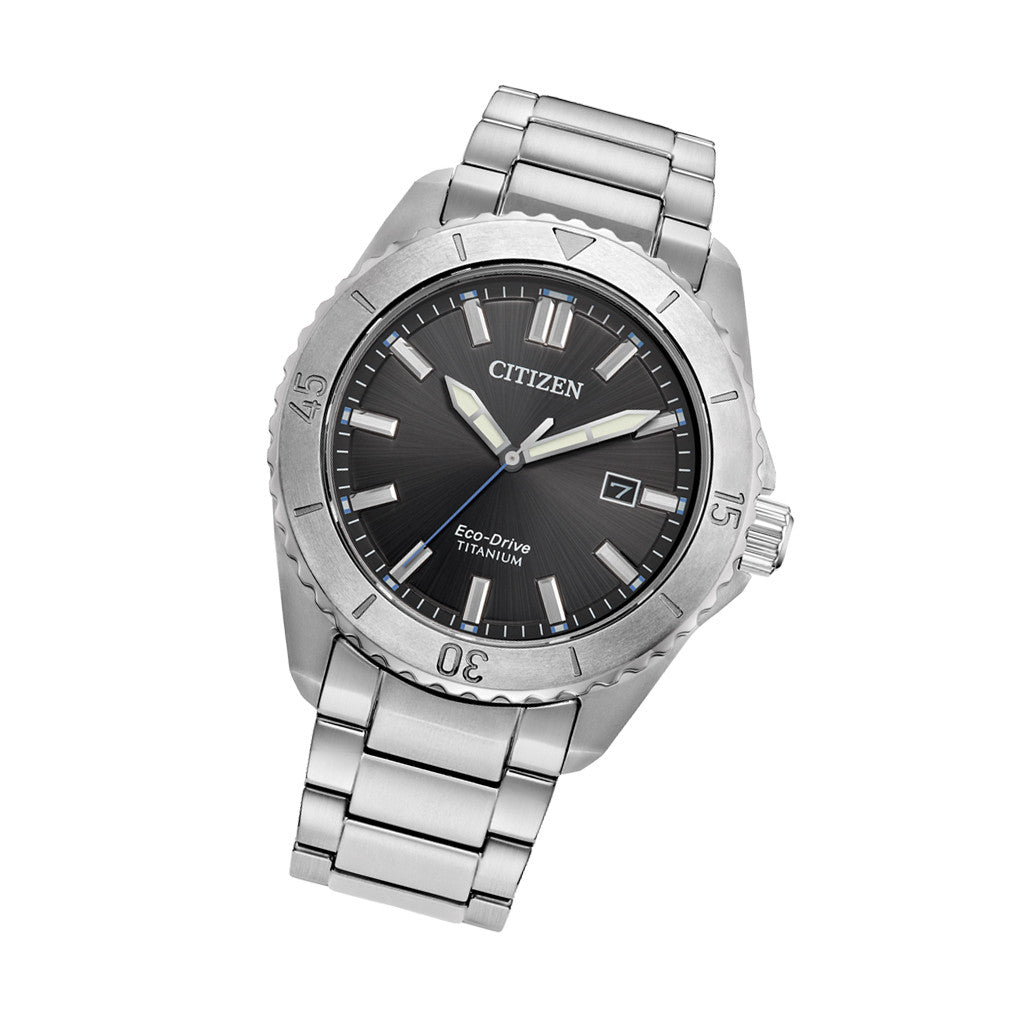 パイラナイト Citizen Brycen Super Titanium Black Sunray Dial #AW1840-50E — Long
