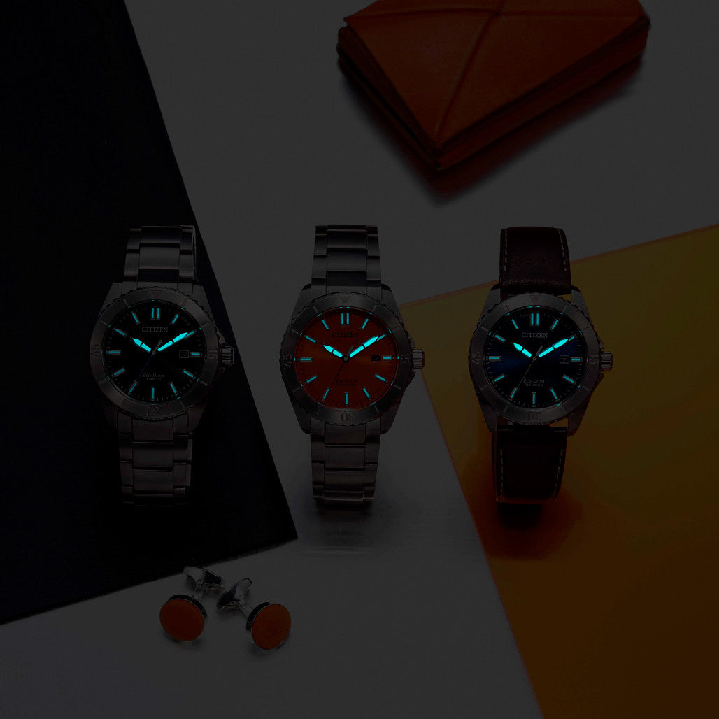 Citizen Brycen Super Titanium Black Sunray Dial #AW1840-50E — Long