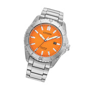 Citizen Brycen Super Titanium Orange Sunray Dial #AW1840-50X