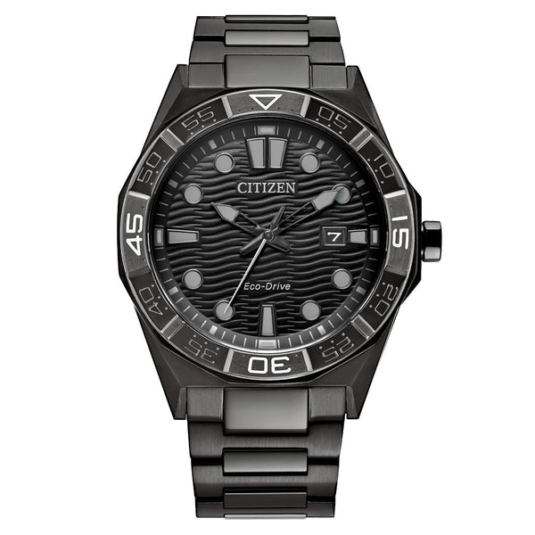 Citizen Brycen PVD Watch with Black Dial #AW1855-52E — Long Island