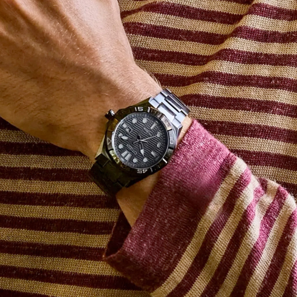 Citizen Brycen PVD Watch with Black Dial #AW1855-52E — Long Island