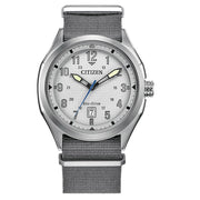 Citizen Terra Force Eco-Drive with Textured Grey Dial #AW1890-01A