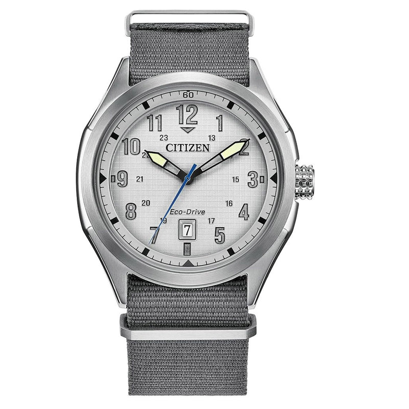Citizen Terra Force Eco-Drive with Textured Grey Dial #AW1890-01A