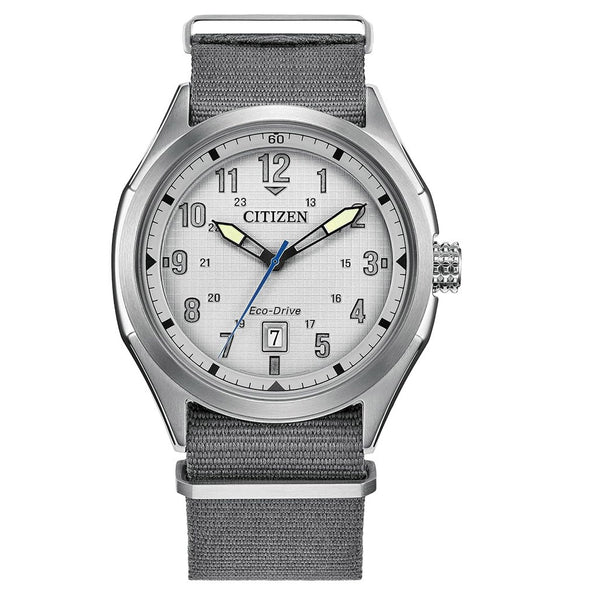 Citizen Terra Force Eco-Drive with Textured Grey Dial #AW1890-01A