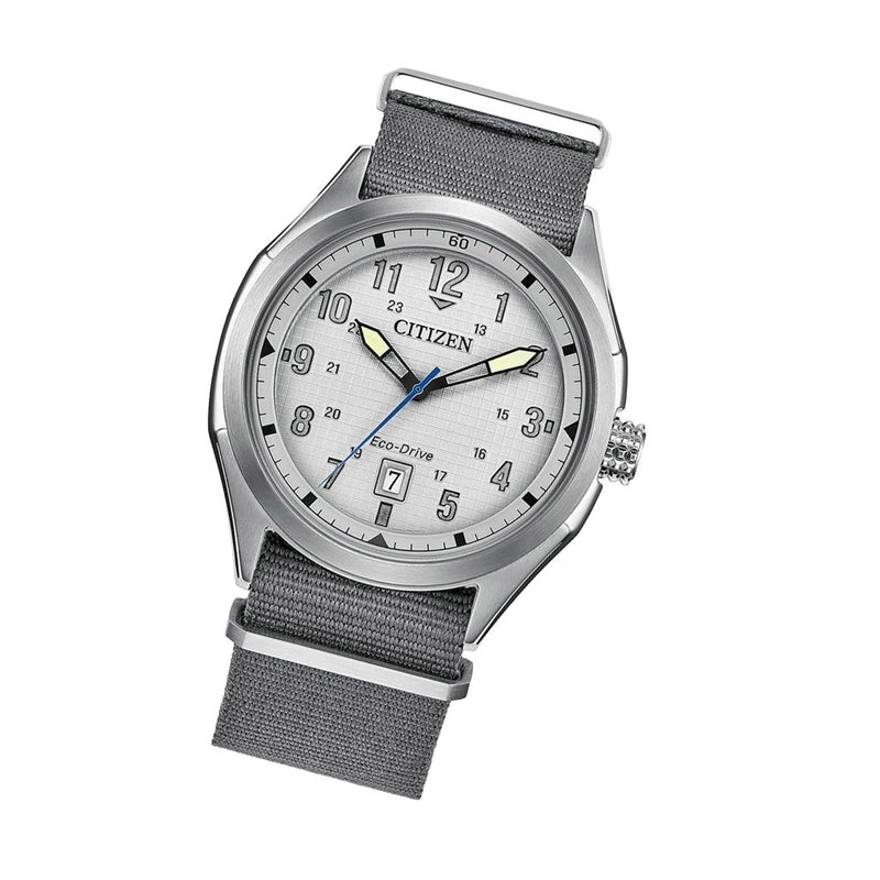 Citizen Terra Force Eco-Drive with Textured Grey Dial #AW1890-01A