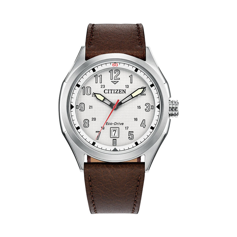 Citizen Terra Force Eco-Drive with White Linen Dial #AW1890-19B