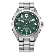 Citizen Terra Force Eco-Drive with Green Linen Dial #AW1890-51X
