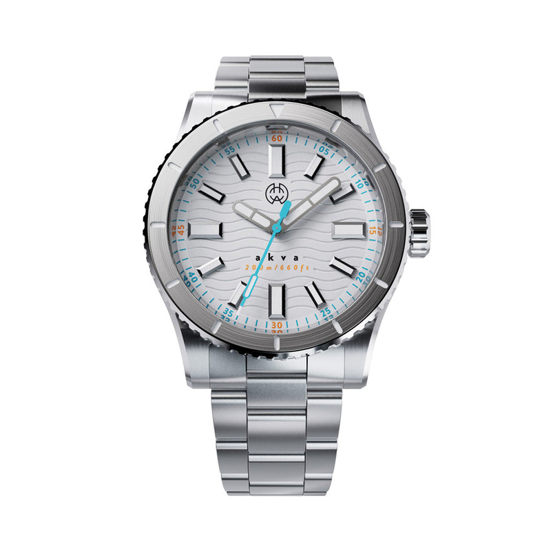 Henry Archer Akva Automatic Dive Watch with Optic White Dial #HAC-AKV-OPW-3LI