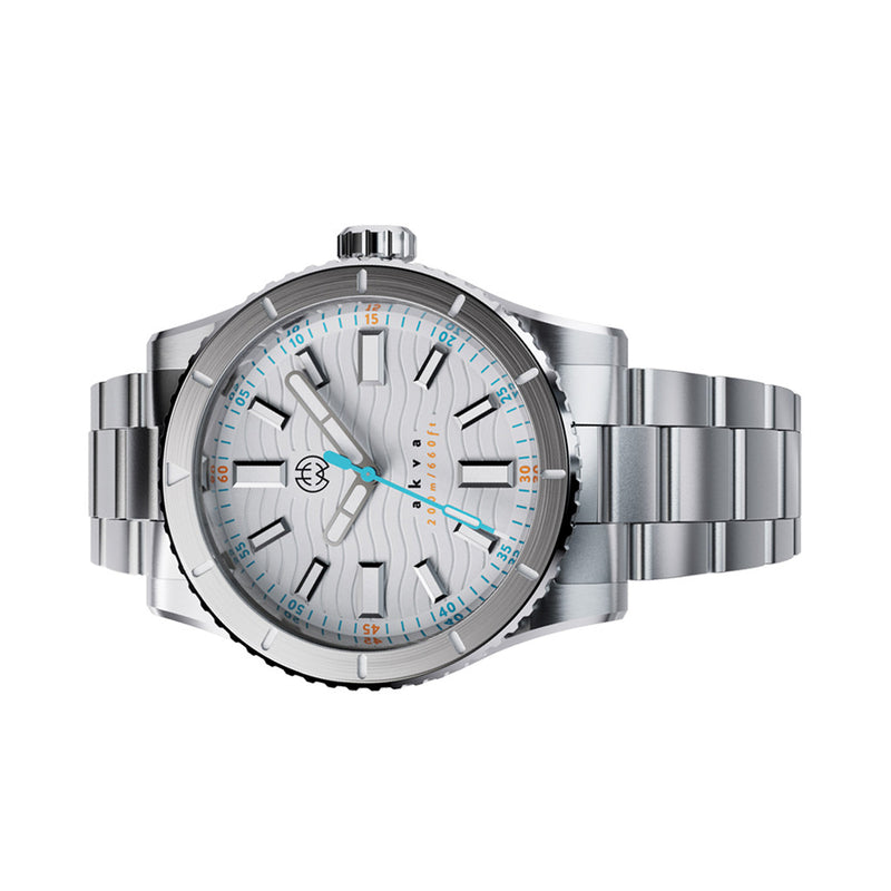 Henry Archer Akva Automatic Dive Watch with Optic White Dial #HAC-AKV-OPW-3LI side