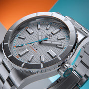 Henry Archer Akva Automatic Dive Watch with Optic White Dial #HAC-AKV-OPW-3LI