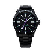 Henry Archer Akva Automatic Dive Watch with Black Dial, DLC Case and Bracelet #HAC-AKV-ULT-3LI
