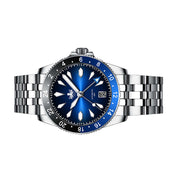 Phoibos Voyager GMT Automatic Watch with Blue Dial #PY043B side