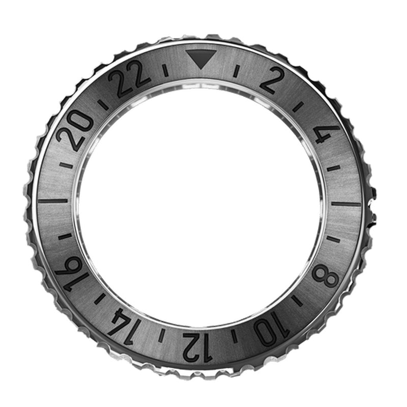 Formex Stainless Steel Bezel with Dark Steel Insert for Formex REEF GMT #BEZ-2200-102 bezel