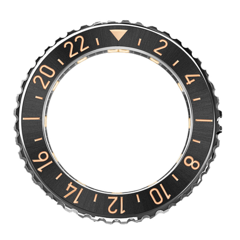 Formex Stainless Steel Bezel with Black Ceramic Insert for Formex REEF GMT #BEZ-2200-225 bezel