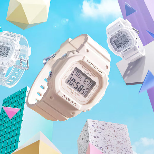 Casio BABY-G Women's Beige Pink Watch #BGD565-4