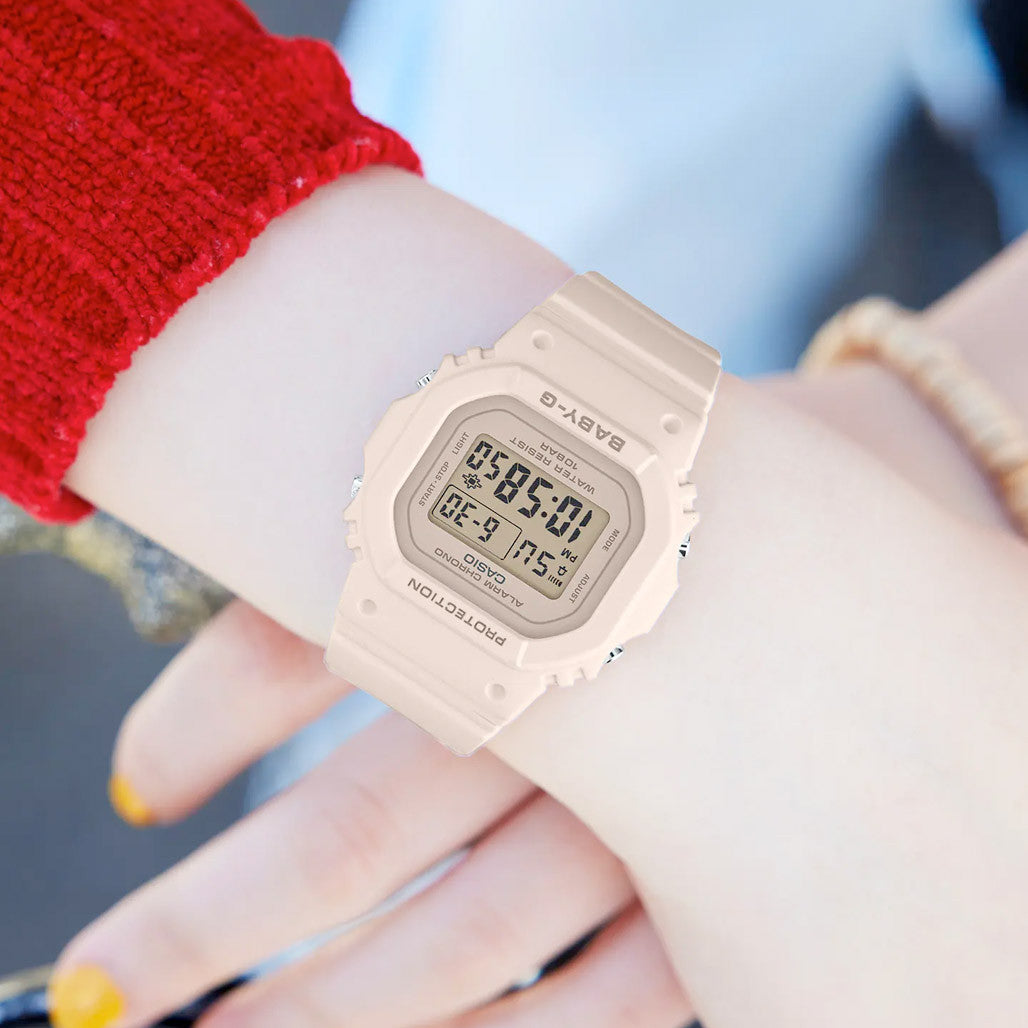 Casio BABY-G Women's Beige Pink Watch #BGD565-4 — Long Island Watch