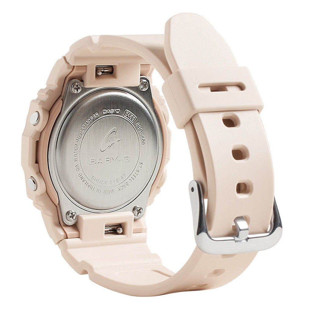 Casio BABY-G Women's Beige Pink Watch #BGD565-4 — Long Island Watch