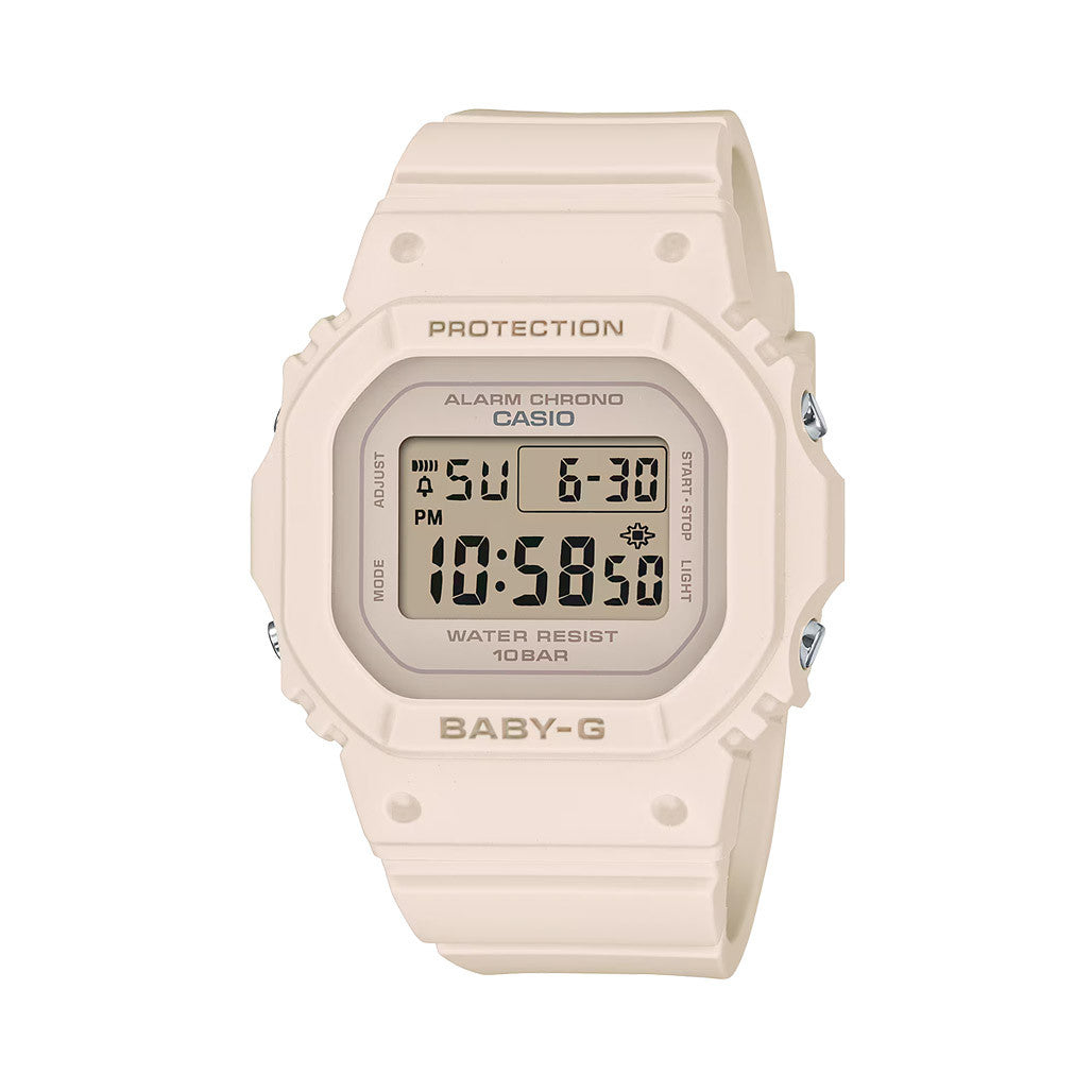 Casio BABY-G Women's Beige Pink Watch #BGD565-4 — Long Island Watch