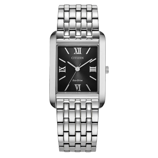 Citizen Addysen Classic Steel Watch with Black Dial #BJ6570-50E