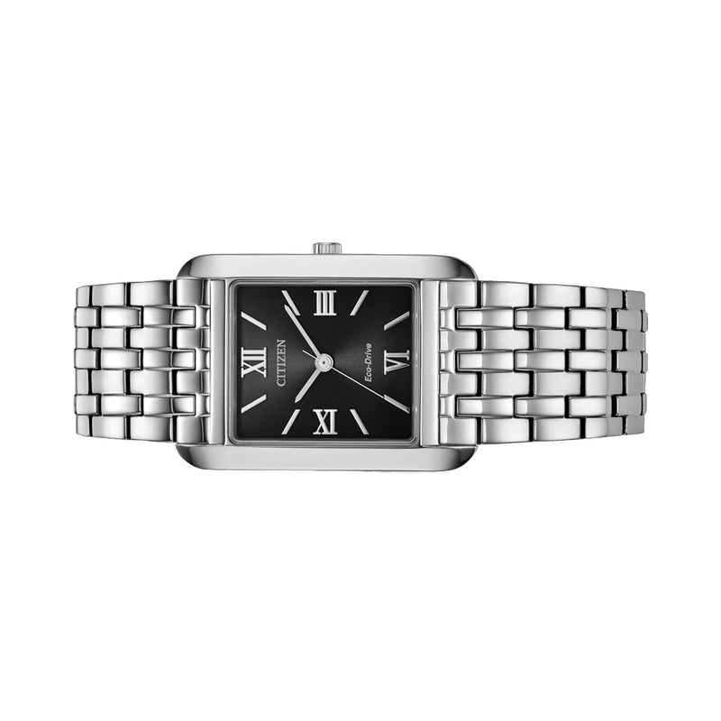 Citizen Addysen Classic Steel Watch with Black Dial #BJ6570-50E