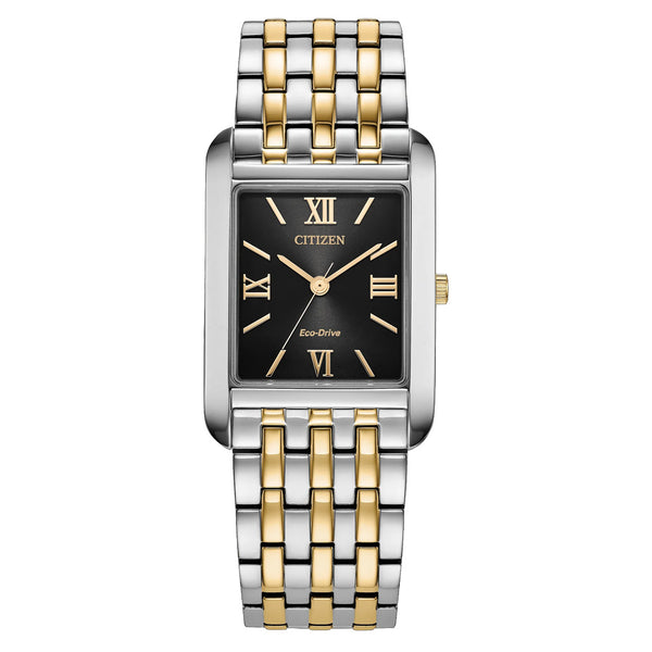 Citizen Addysen Classic Two-tone Watch with Black Dial #BJ6574-59E