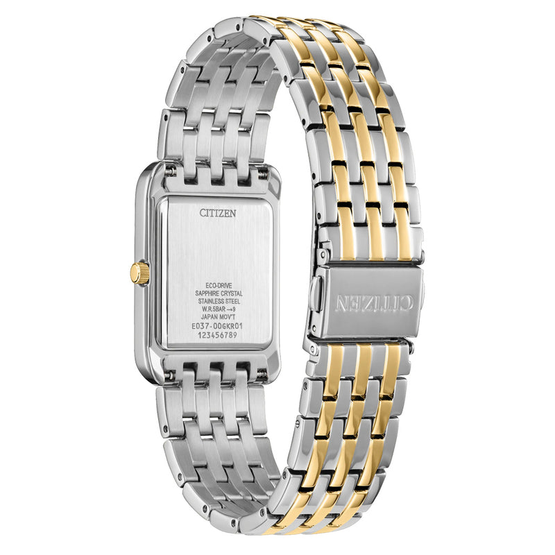 Citizen Addysen Classic Two-tone Watch with Black Dial #BJ6574-59E