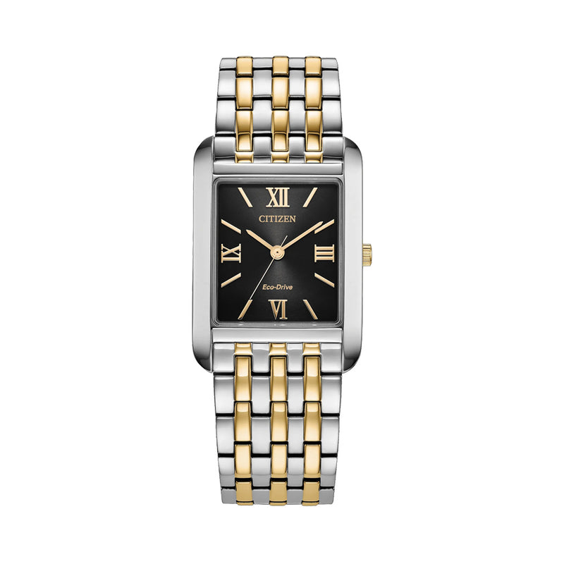 Citizen Addysen Classic Two-tone Watch with Black Dial #BJ6574-59E