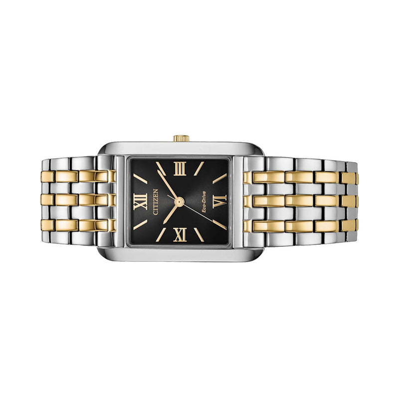 Citizen Addysen Classic Two-tone Watch with Black Dial #BJ6574-59E