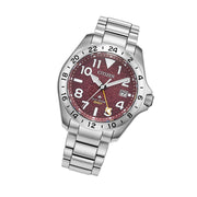 Citizen Eco-Drive Promaster Land GMT Watch with Red Dial #BJ7150-50W