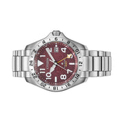 Citizen Eco-Drive Promaster Land GMT Watch with Red Dial #BJ7150-50W