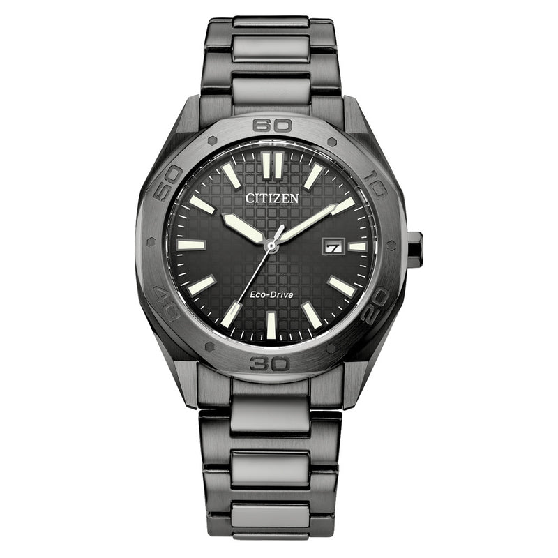 Citizen Eco-Drive Weekender Sport Gray-Tone with Black Dial #BM7637-81H