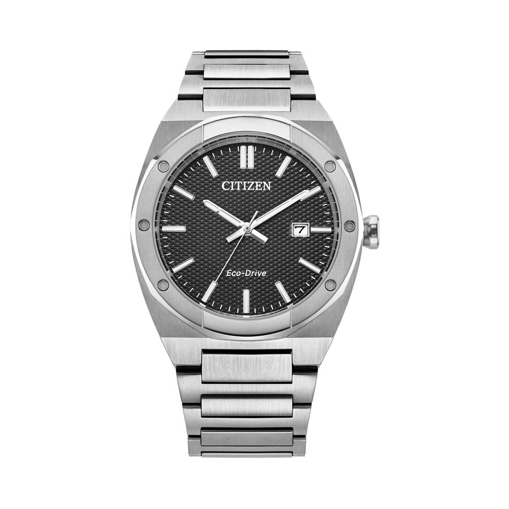 てるこ Citizen Eco-Drive Sport Luxury Watch with Black Dial #BM7660-54E