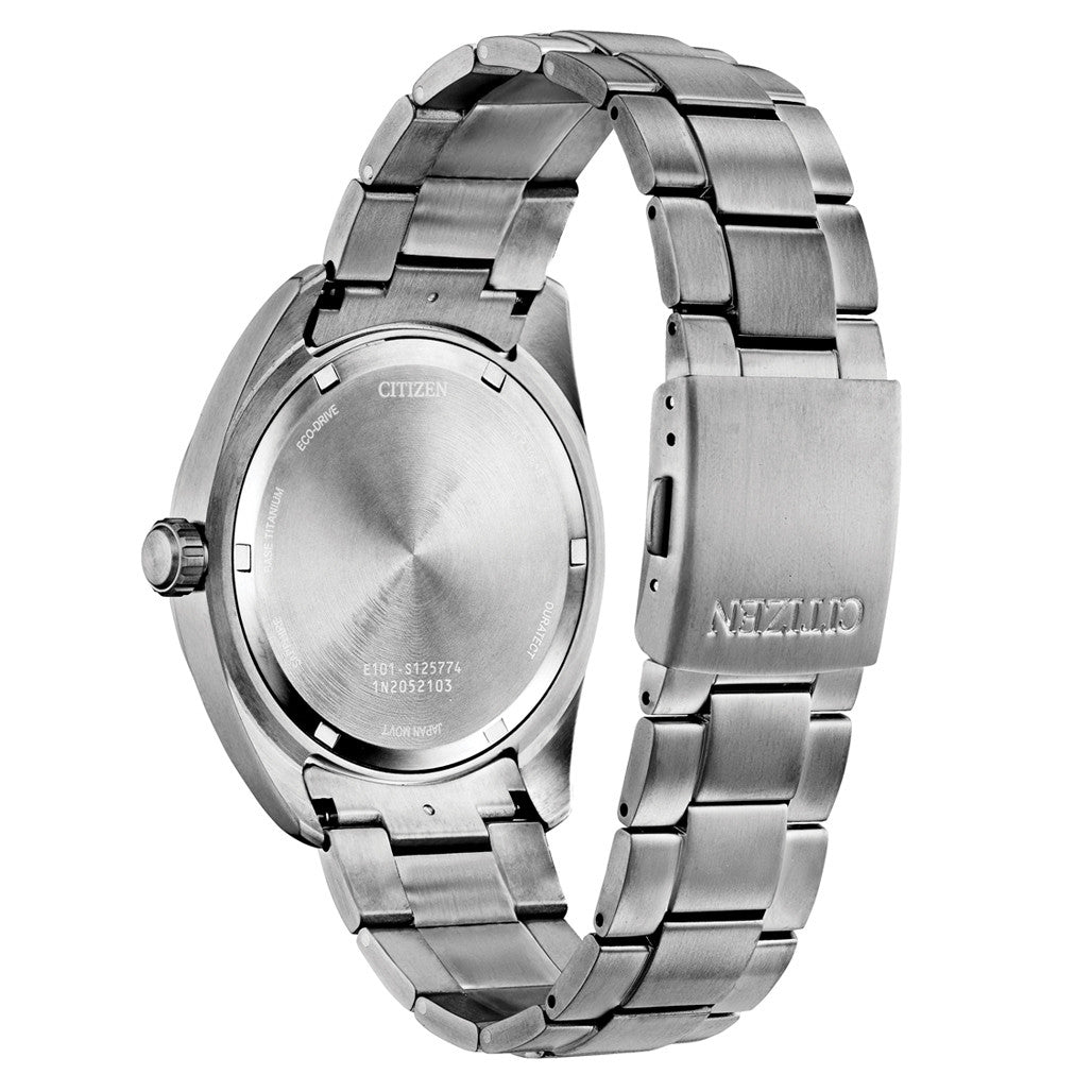 Citizen Eco-Drive Garrison Titanium Watch with Black Dial and