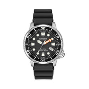 Citizen Eco-Drive Promaster Dive Watch with Black Dial and Rubber Strap #BN0150-28E