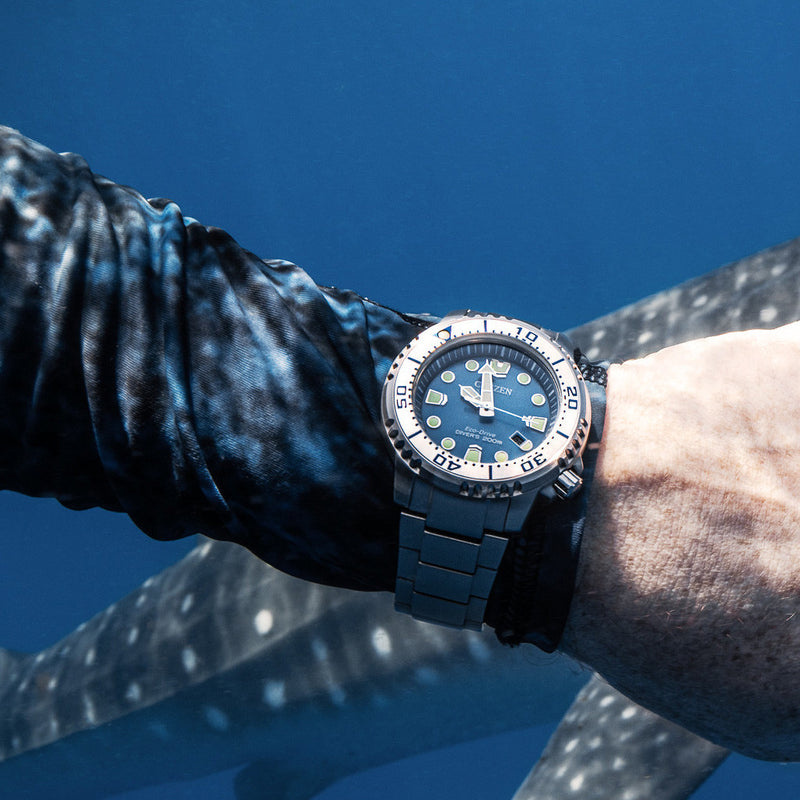 Citizen Promaster Solar Dive Watch with Light Blue Dial #BN0165-55L