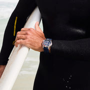 Citizen Eco-Drive Promaster Dive Watch with Blue Dial and Rubber Strap #BN0168-06L lifestyle