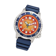 Citizen Eco-Drive Promaster Dive Watch with Orange Dial and Rubber Strap #BN0169-03X
