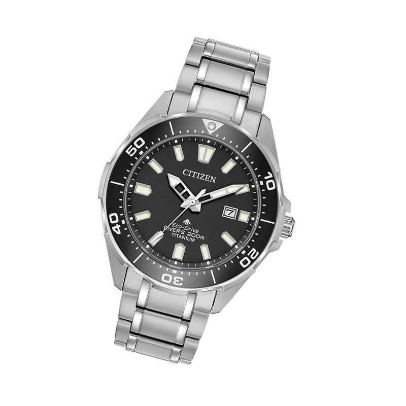 Citizen Promaster Titanium Eco-Drive Dive Watch with Black Dial #BN0200-56E