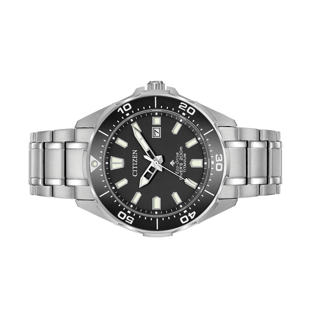 Citizen Promaster Titanium Eco-Drive Dive Watch with Black Dial