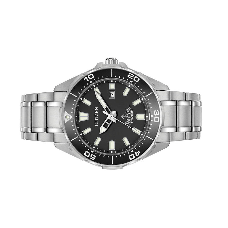Citizen Promaster Titanium Eco-Drive Dive Watch with Black Dial #BN0200-56E