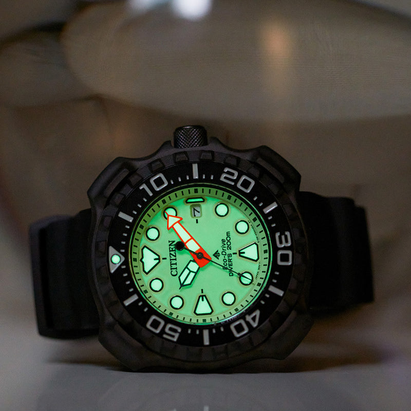 Citizen Promaster DLC Super Titanium Solar Dive Watch with Full Lume Dial #BN0227-25X
