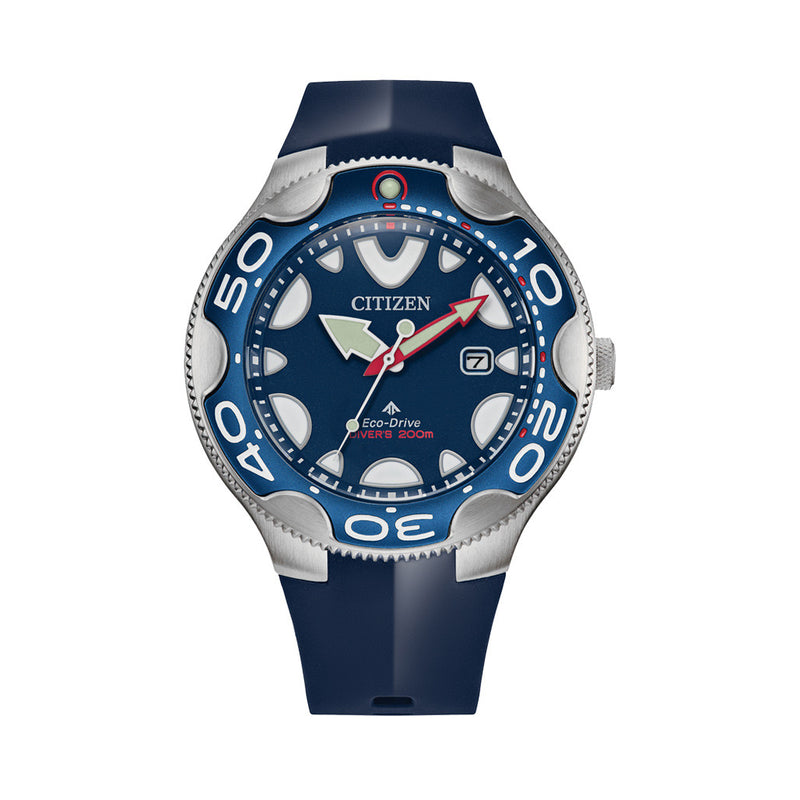 Citizen Eco-Drive Promaster Dive Watch "Orca" with Blue Dial and Rubber Strap #BN0231-01L