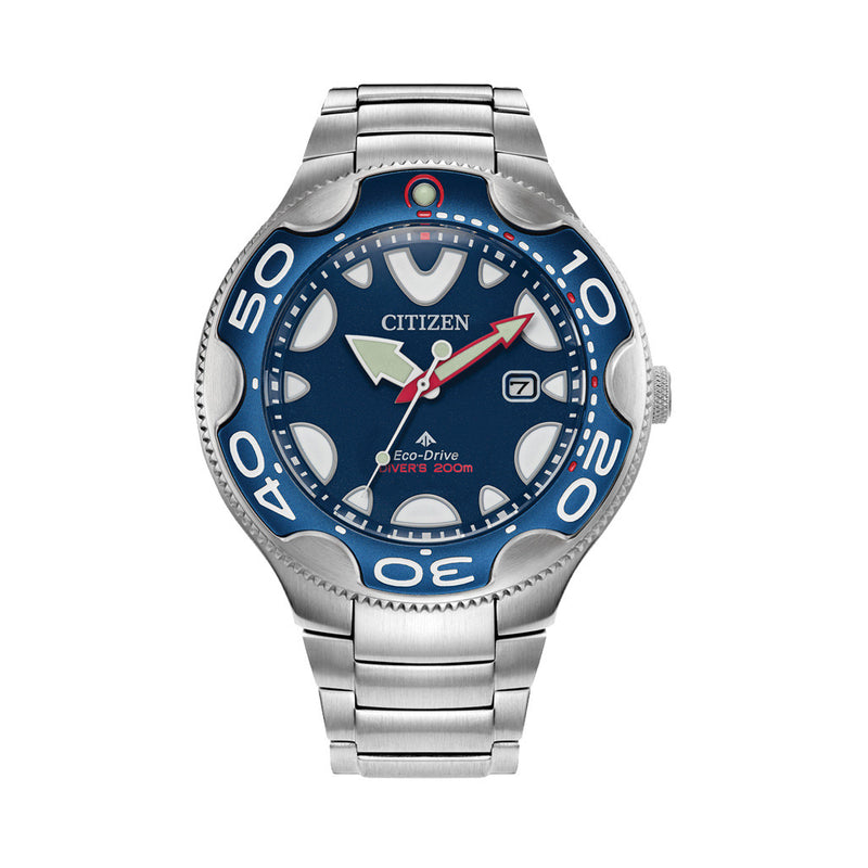 Citizen Eco-Drive Promaster Dive Watch "Orca" with Blue Dial and Stainless Steel Bracelet #BN0231-52L