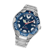 Citizen Eco-Drive Promaster Dive Watch "Orca" with Blue Dial and Stainless Steel Bracelet #BN0231-52L tilt