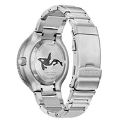Citizen Eco-Drive Promaster Dive Watch "Orca" with Blue Dial and Stainless Steel Bracelet #BN0231-52L back