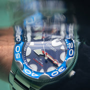 Citizen Eco-Drive Promaster Dive Watch "Orca" with Blue Dial and Stainless Steel Bracelet #BN0231-52L lifestyle