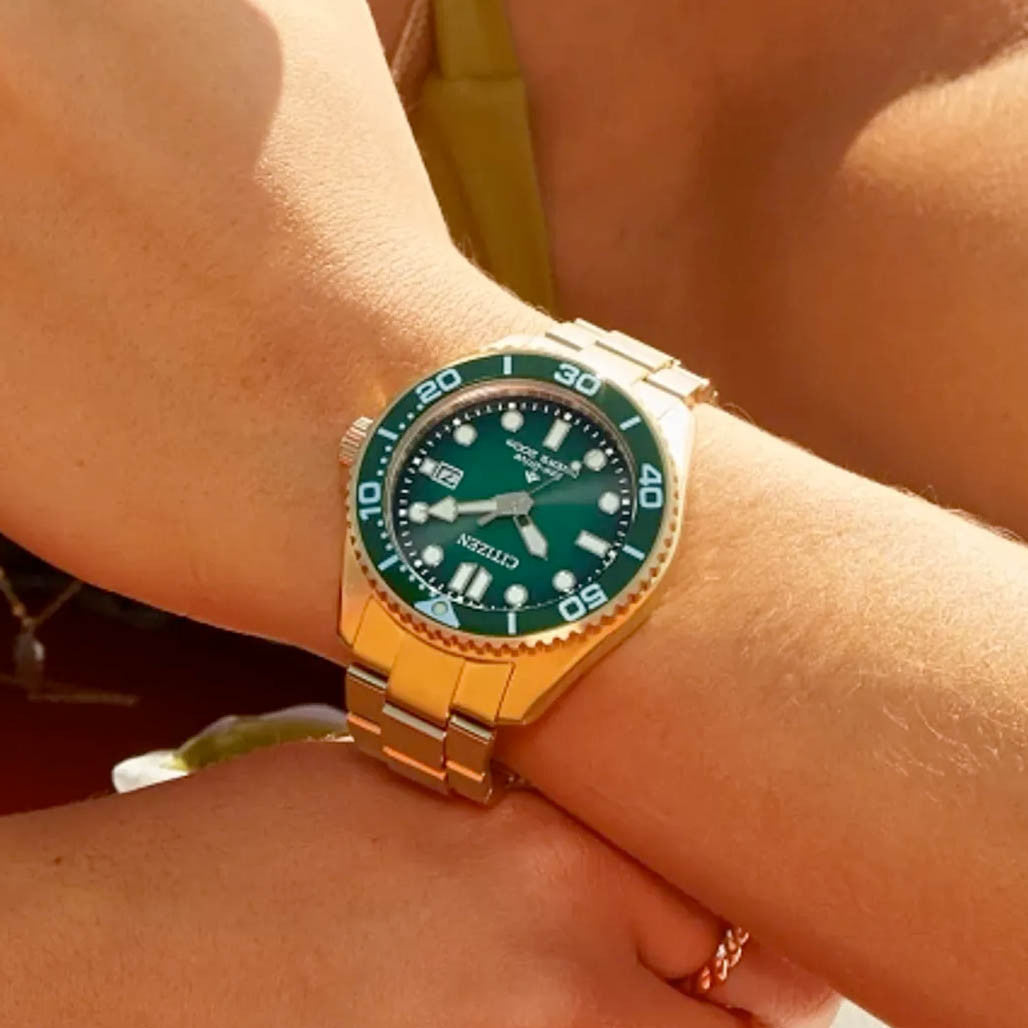 Citizen Eco-Drive Promaster Dive Watch with Green Dial #BN0262-59W