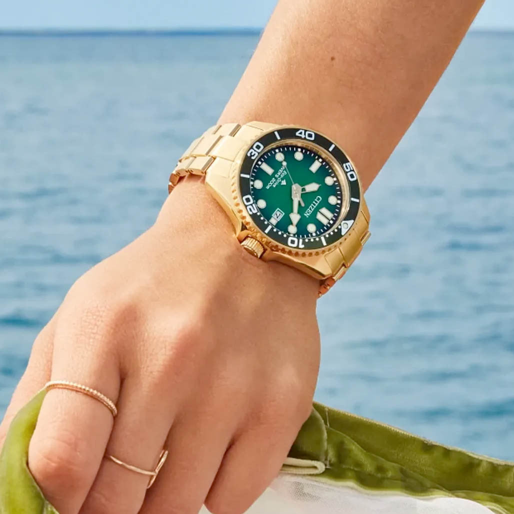 Citizen Eco-Drive Promaster Dive Watch with Green Dial #BN0262-59W